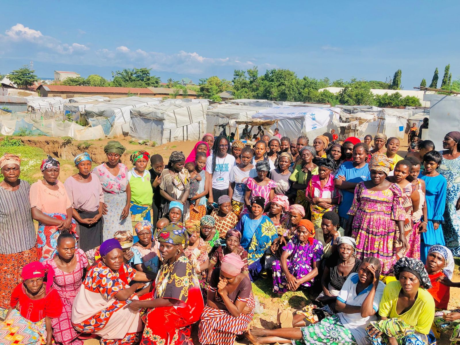 A gathering of people connecting